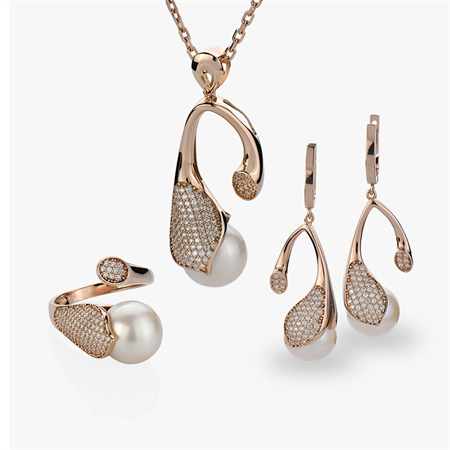 نیم ست طرح لاله واژگون