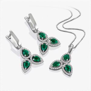 نیم ست زمرد