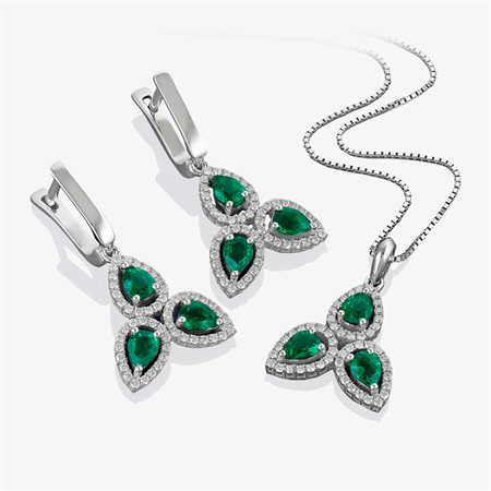 نیم ست زمرد